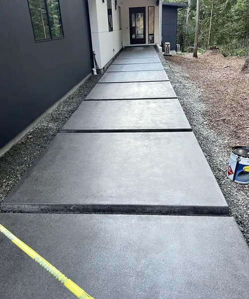 Sand Finish with integral color concrete In Issaquah